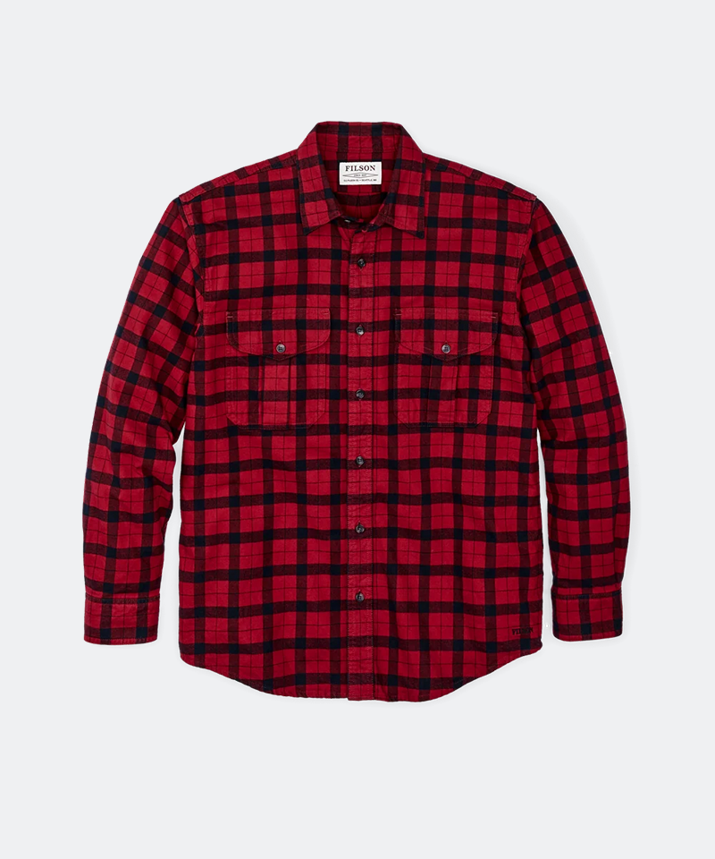 Alaskan Guide Shirt in Red Black Plaid