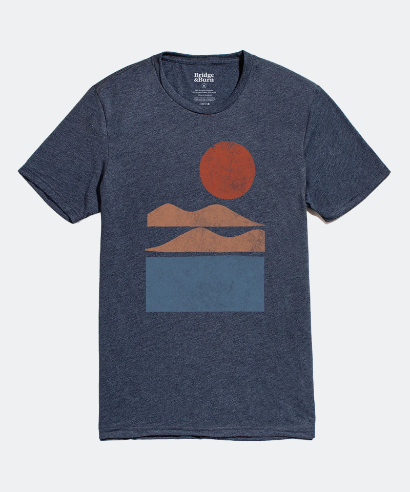 Alpenglow Tee in Navy