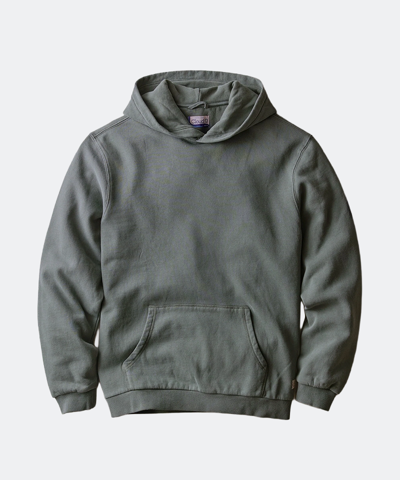 Relaxed Cloud 9 Fleece Hoodie in Balsam Green