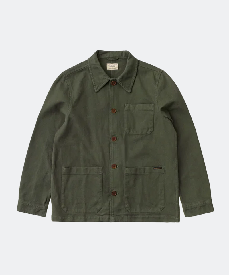 Barney Worker Jacket in Olive