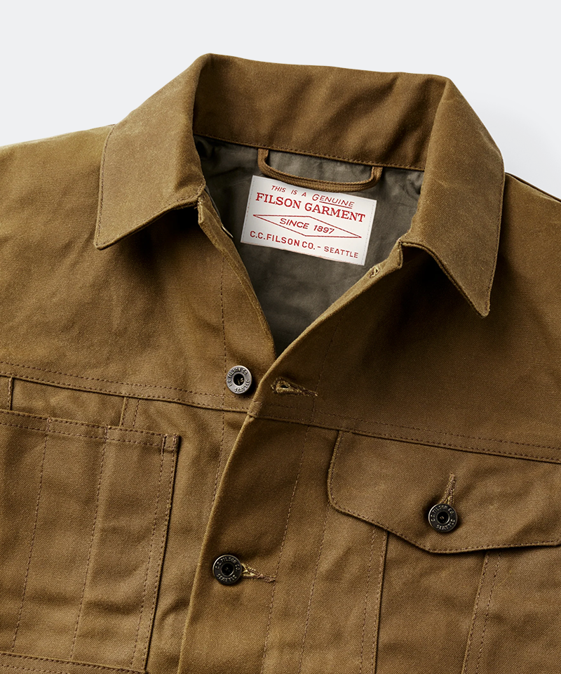 Tin Cloth Short Lined Cruiser in Dark Tan