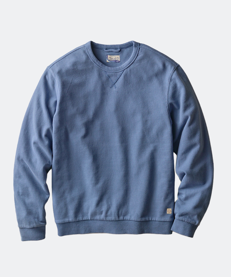 Relaxed Cloud 9 Terry Crewneck in Copen Blue