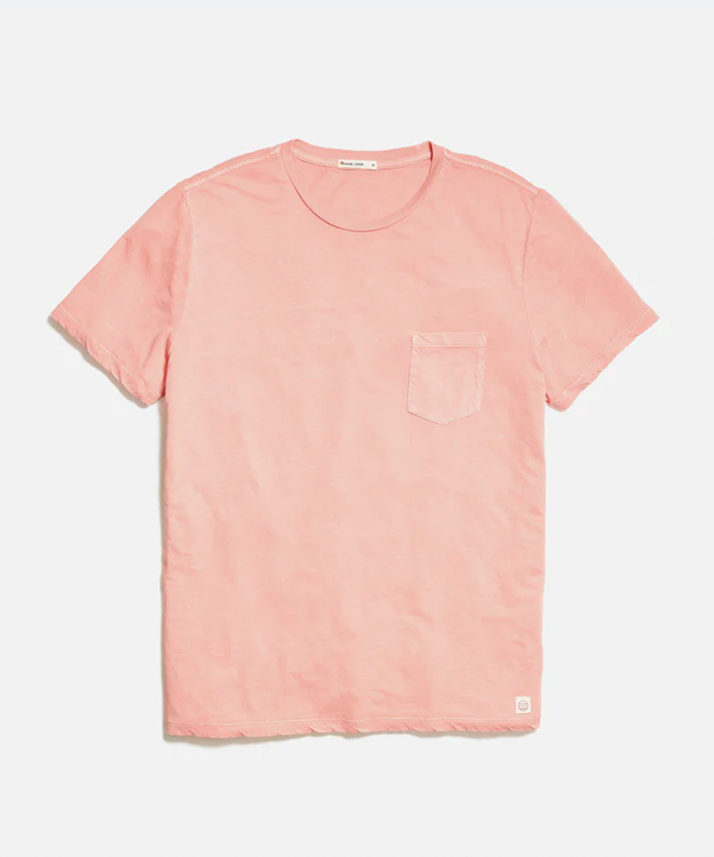 Relaxed Hemp Cotton Tee in Burnt Coral