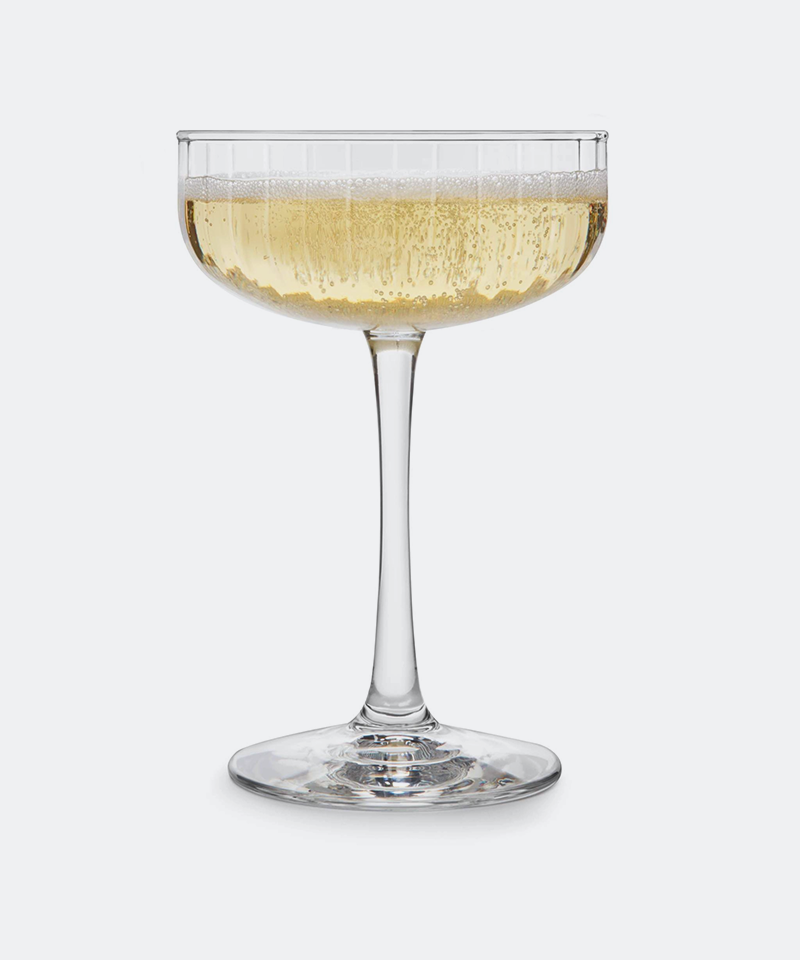 Paneled Coupe Cocktail Glass