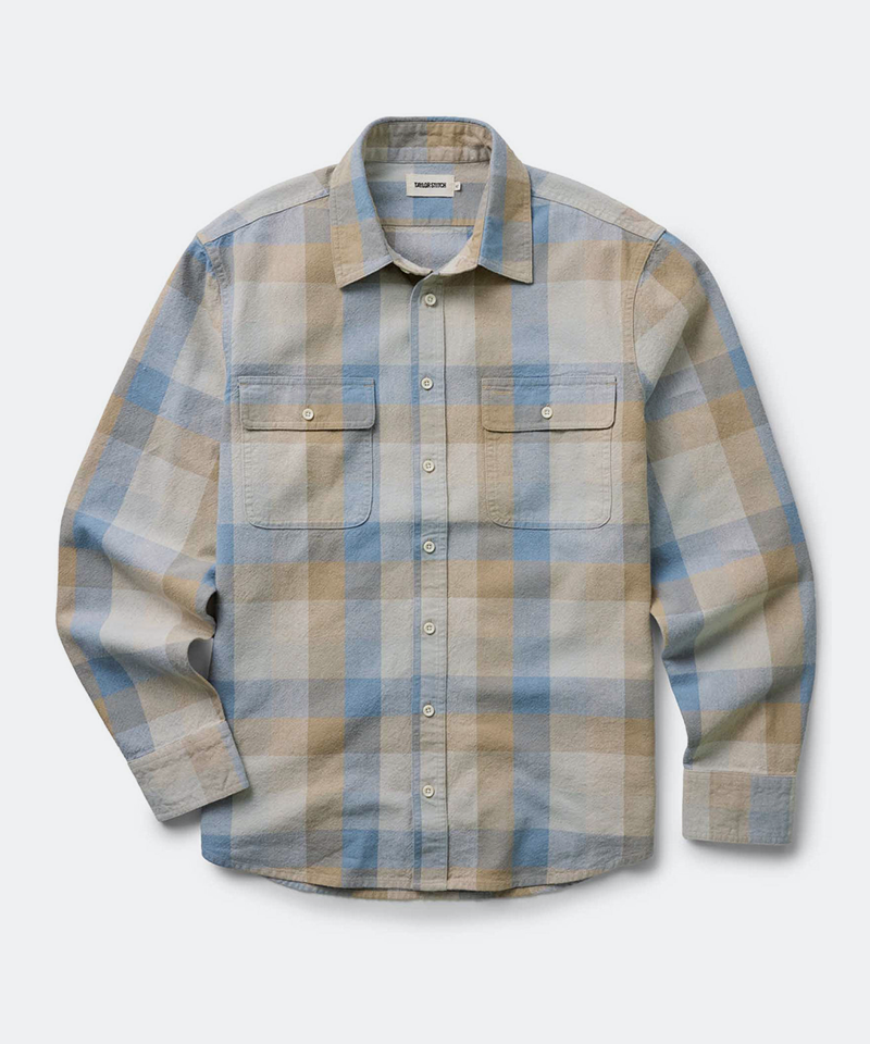 The Craftsman Shirt in Blue Sky Check