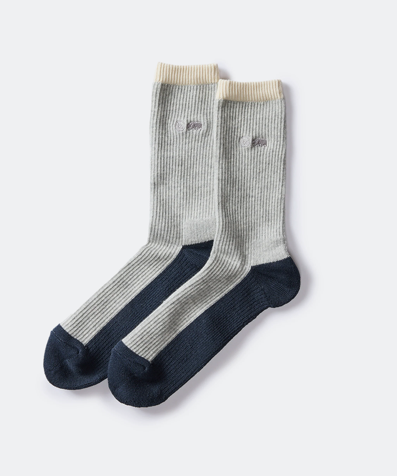 The Ribbed Sock in Grey