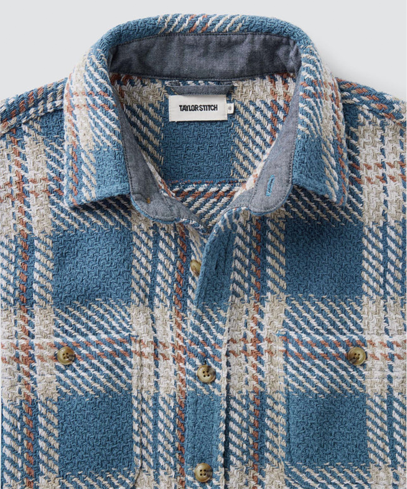 The Cutter Overshirt in Ocean Plaid