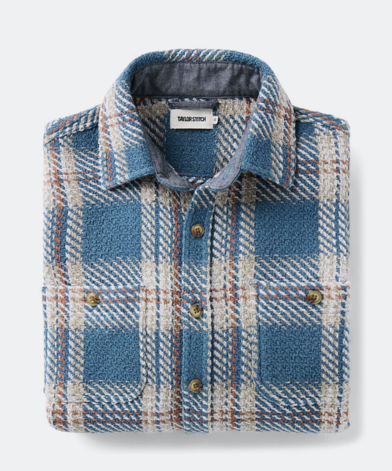 The Cutter Overshirt in Ocean Plaid