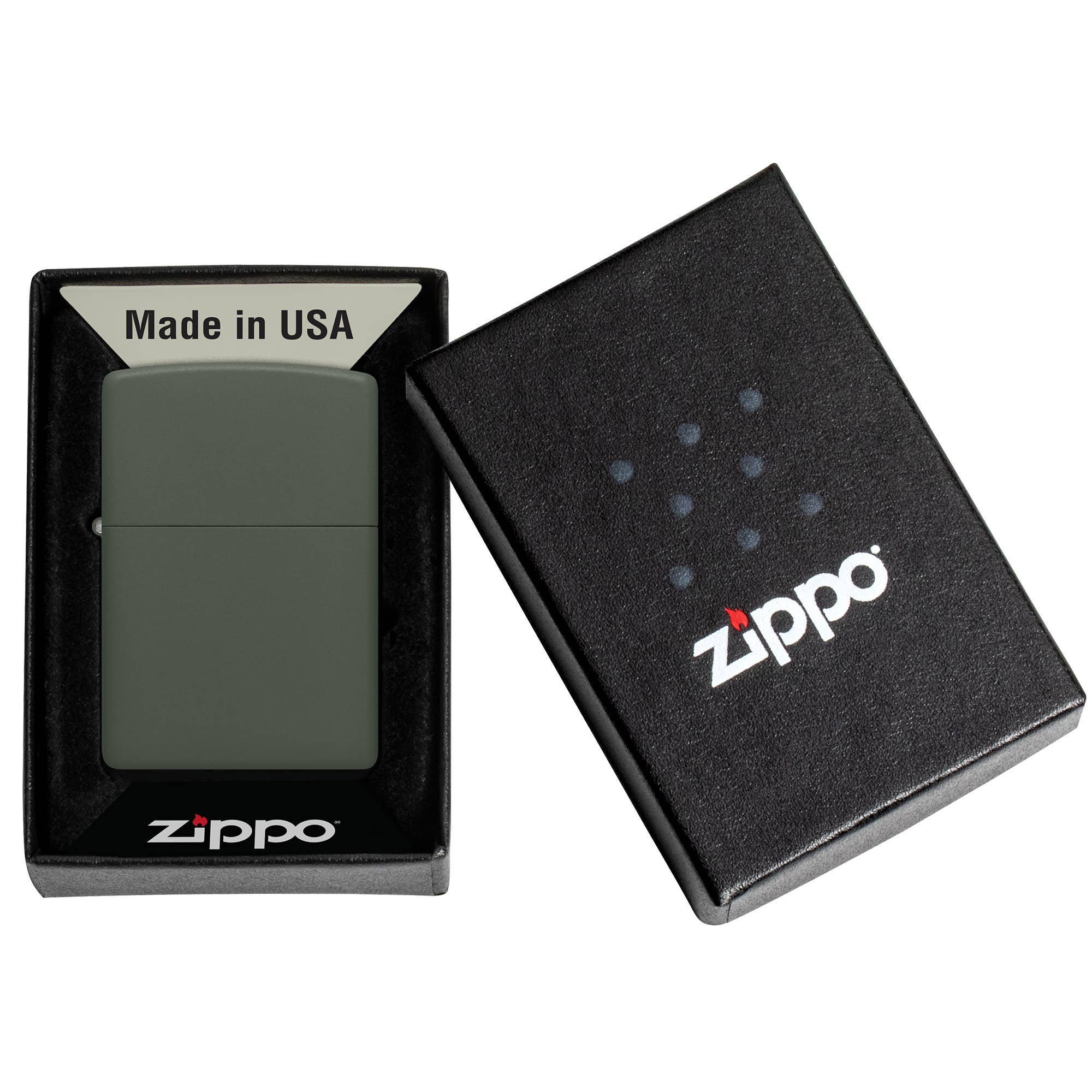 Classic Green Matte Windproof Lighter