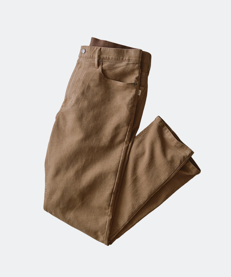 5 Pocket Flex Terry Pant Slim Straight in Daisy Brown