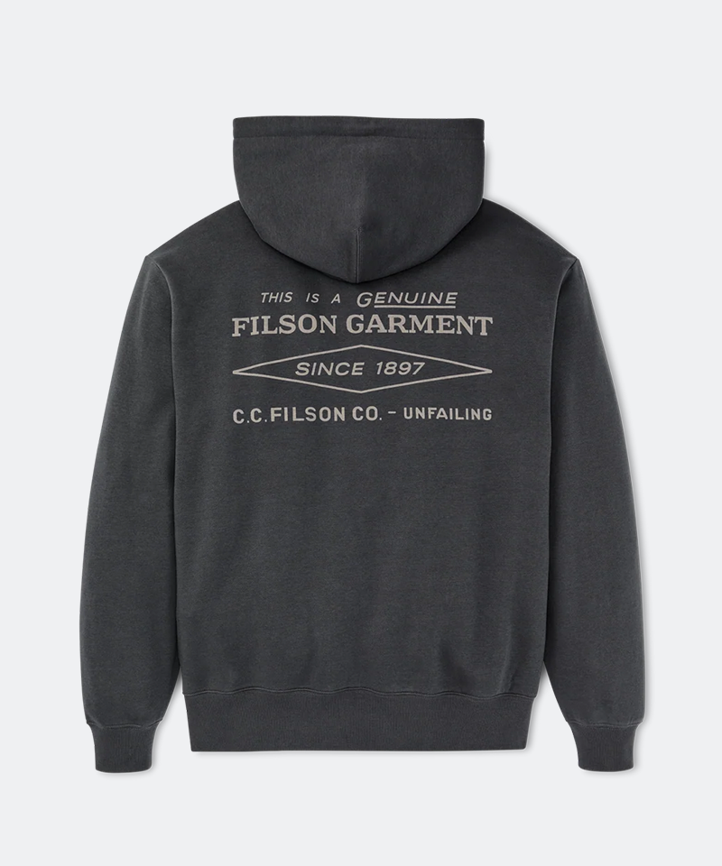 Diamond Graphic Hoodie in Faded Black