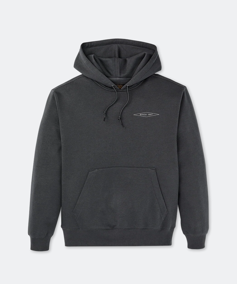 Diamond Graphic Hoodie in Faded Black