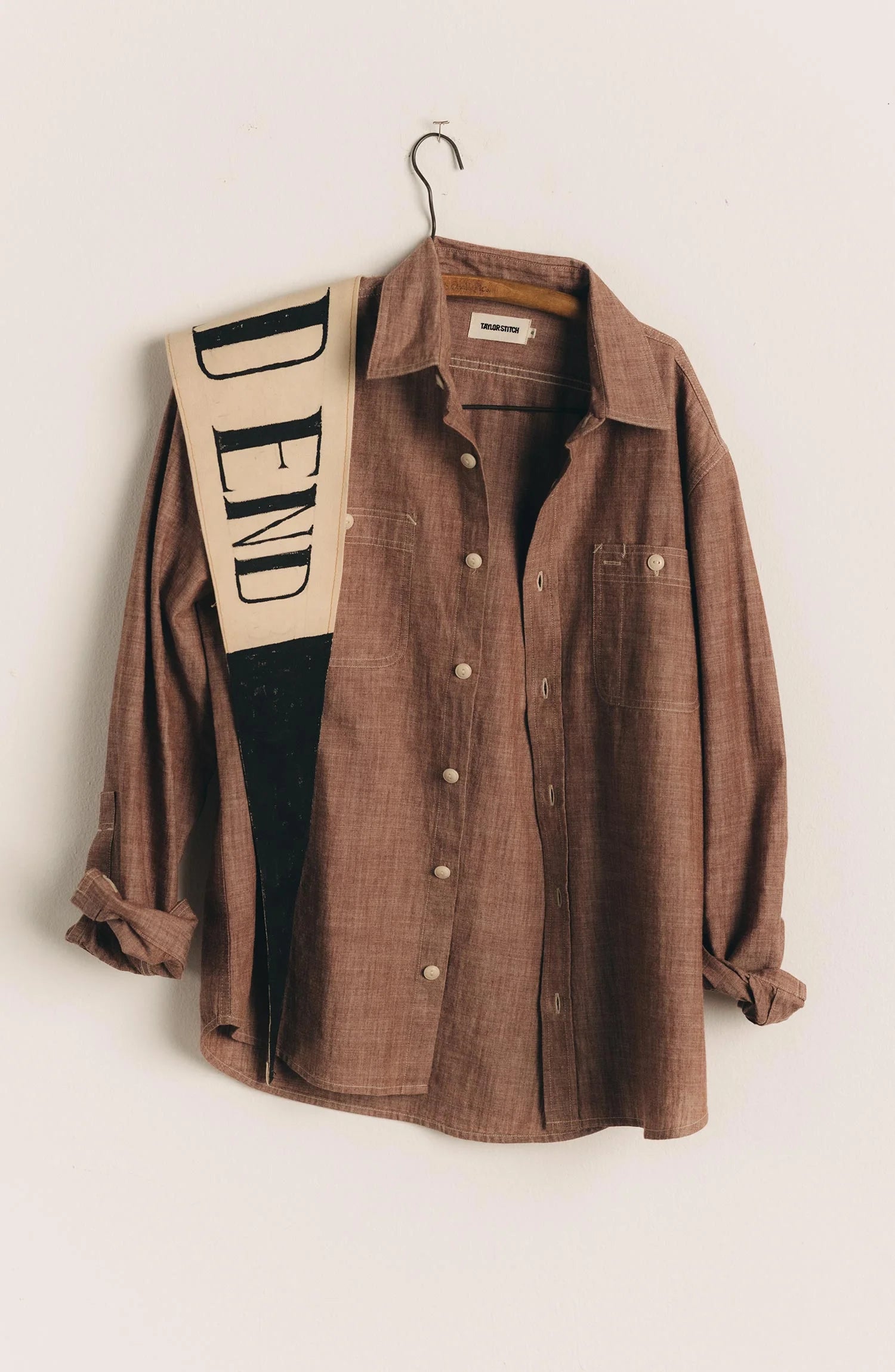 The Foundry Shirt in Brick Chambray