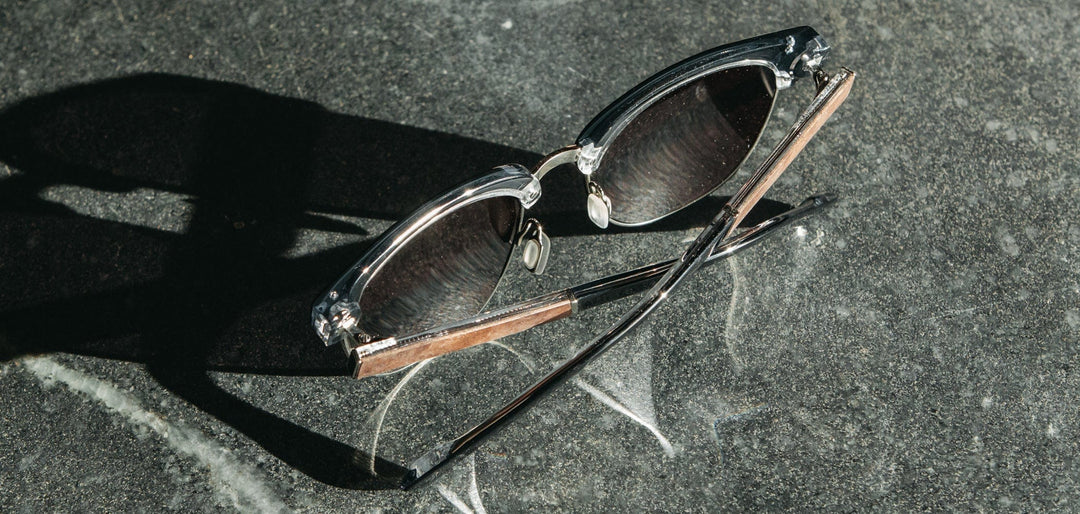 Eugene Acetate Sunglasses in Black Elm