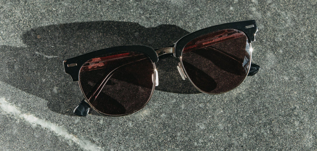 Eugene Acetate Sunglasses in Black Elm