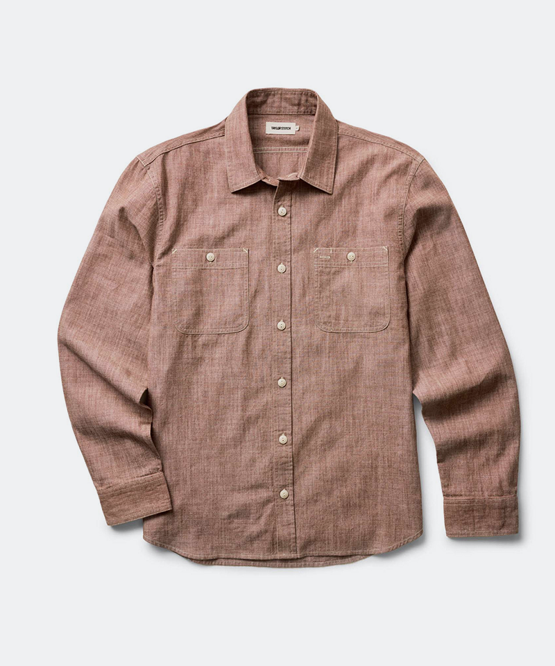 The Foundry Shirt in Brick Chambray