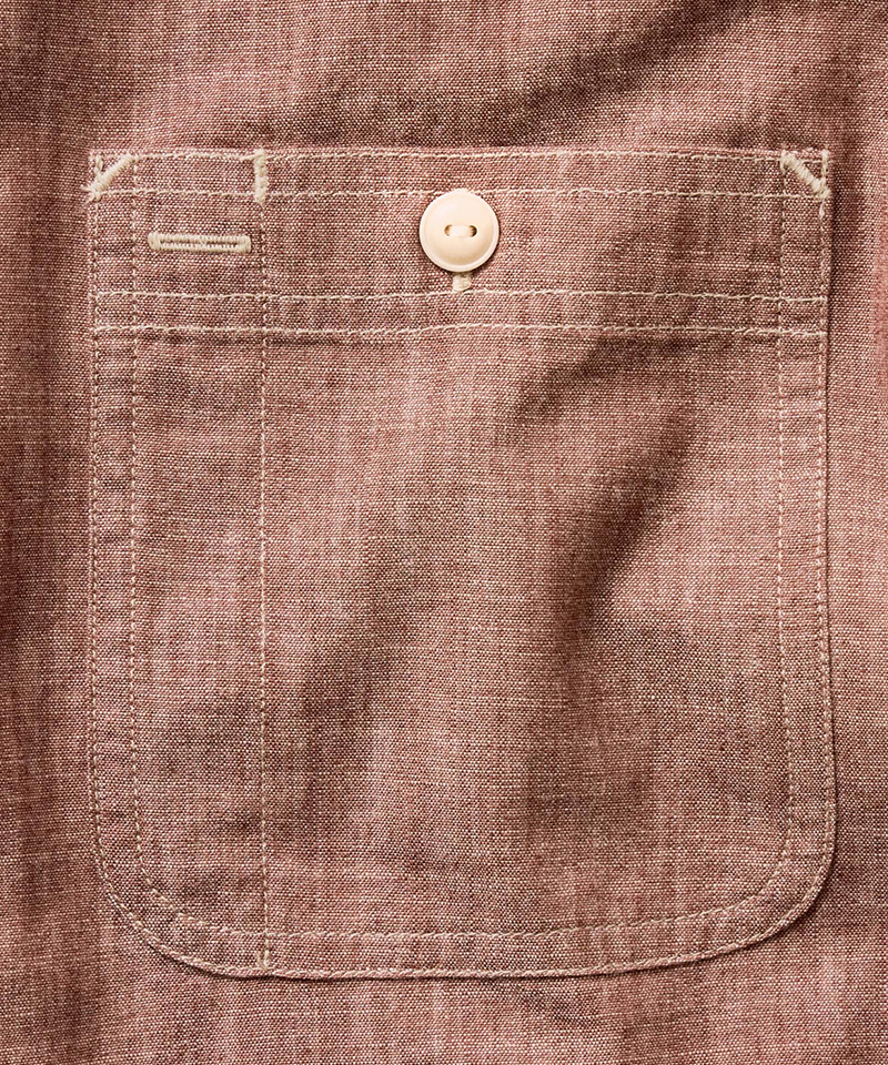 The Foundry Shirt in Brick Chambray