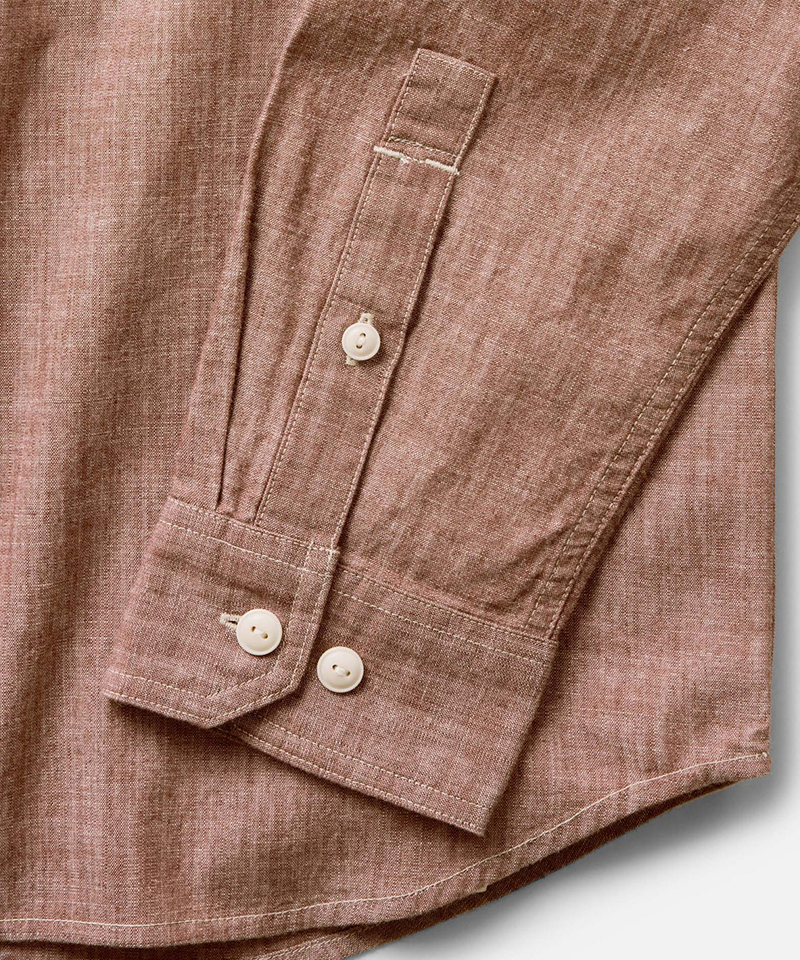 The Foundry Shirt in Brick Chambray