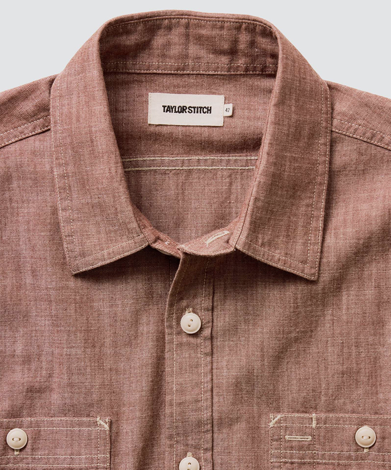 The Foundry Shirt in Brick Chambray