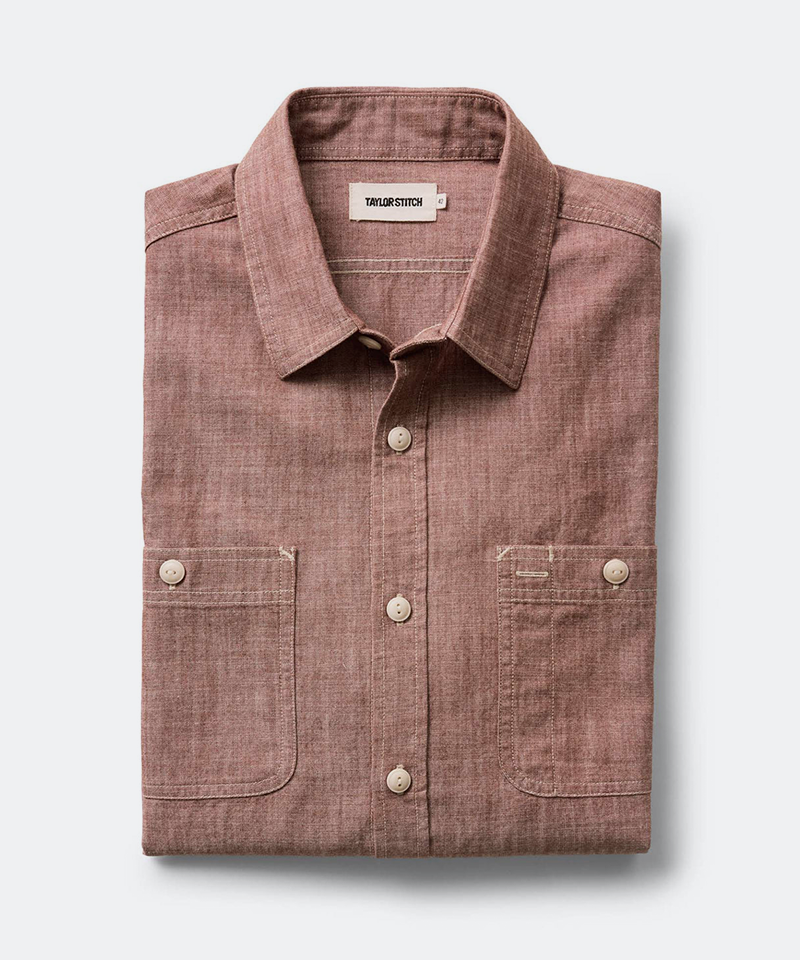 The Foundry Shirt in Brick Chambray