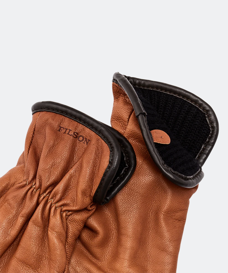 Original Lined Goatskin Gloves in Saddle Brown