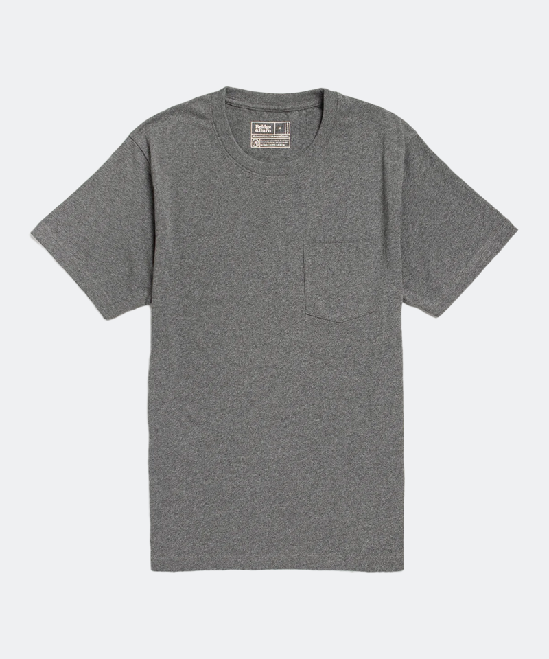 Recycled Pocket Tee Grey Heather