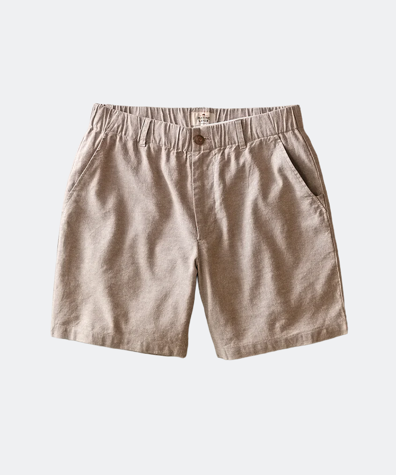 Saturday Hemp Chino Short in Taupe