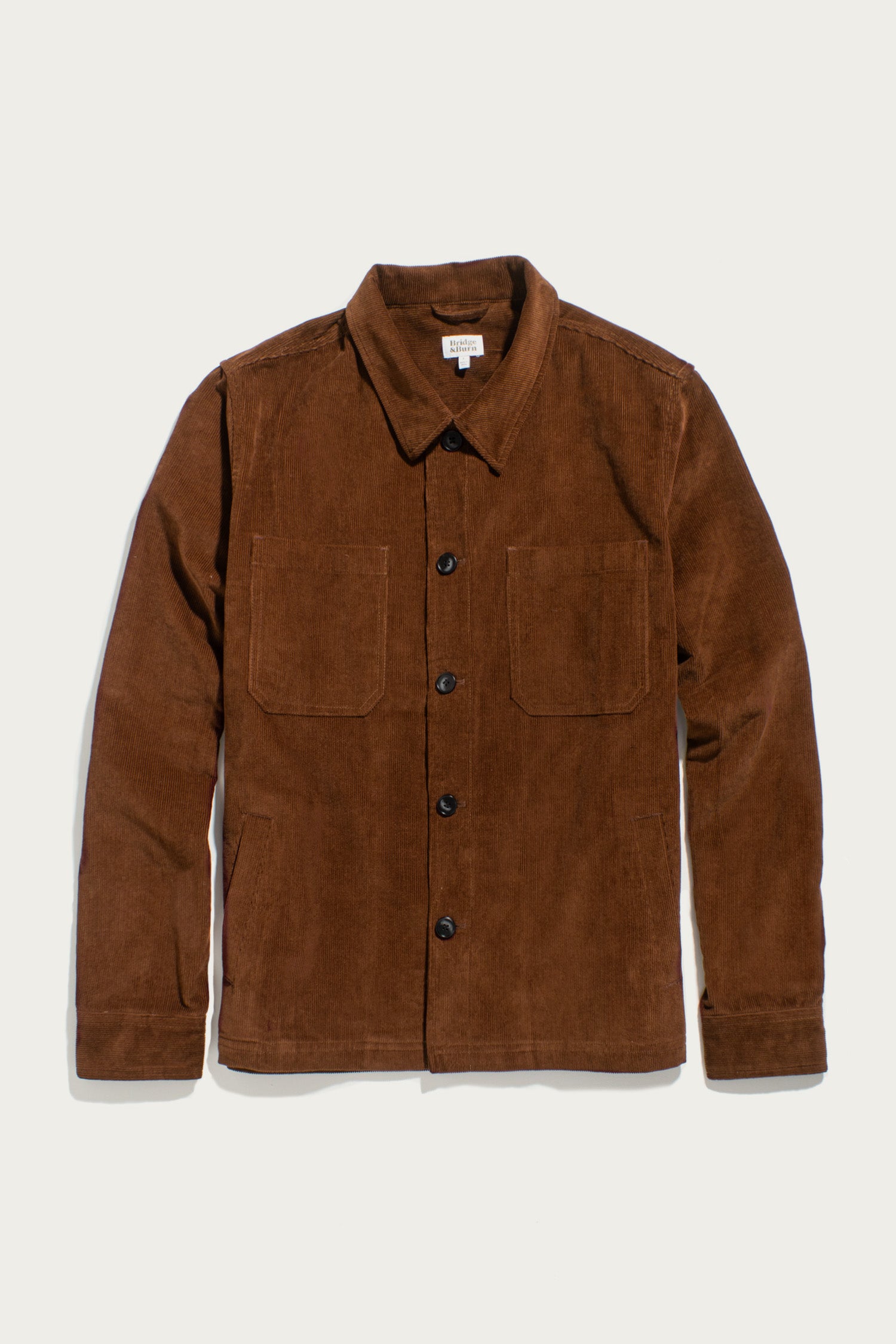Banks Shirt Jacket in Saddle Brown