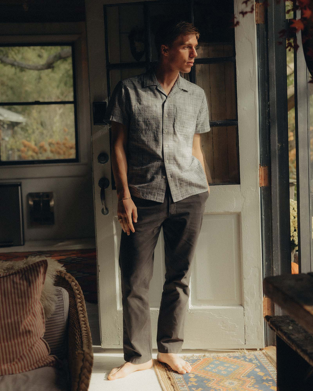 The Conrad Shirt in Cloud Cover Dobby