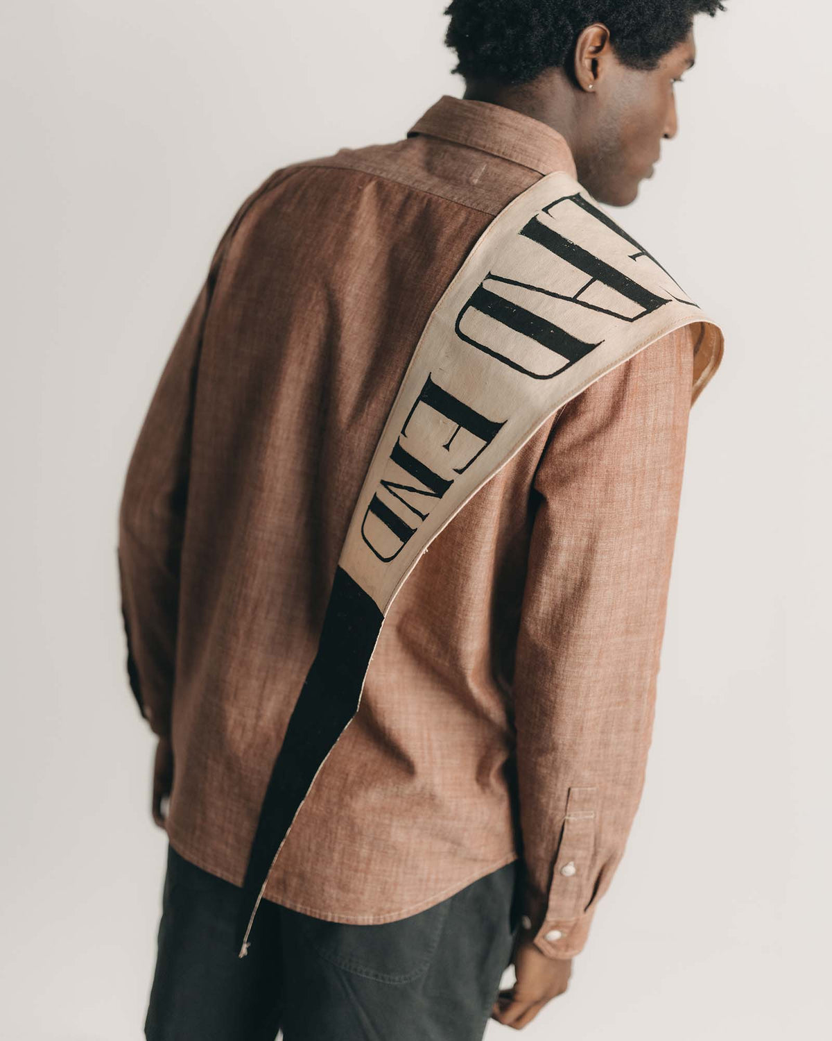 The Foundry Shirt in Brick Chambray