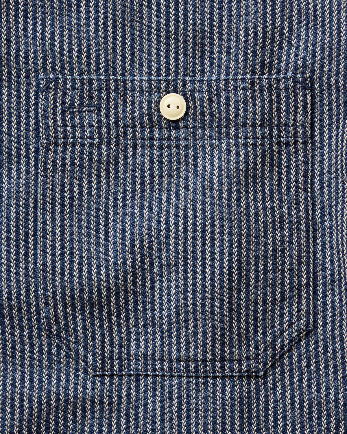 The Short Sleeved Utility Shirt in Roped Indigo