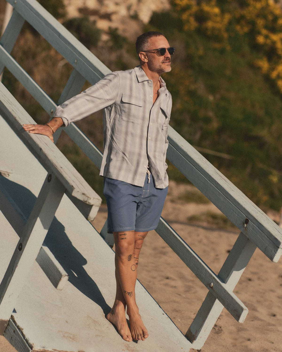 The Shore Shirt in Fog Tencel
