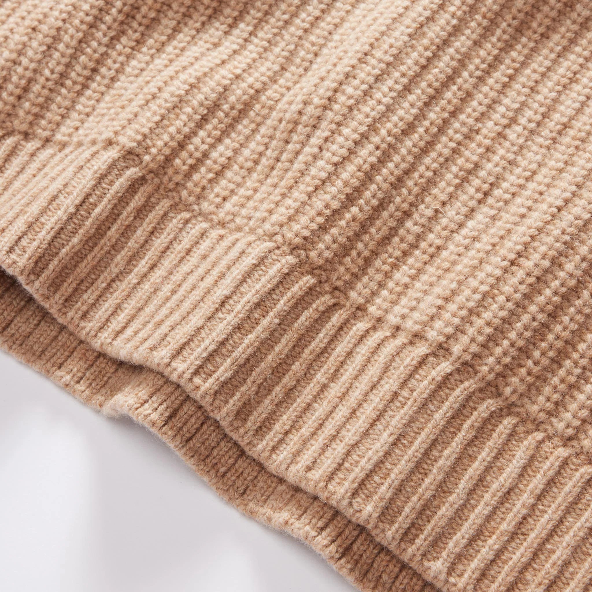 The Fisherman Sweater in Camel