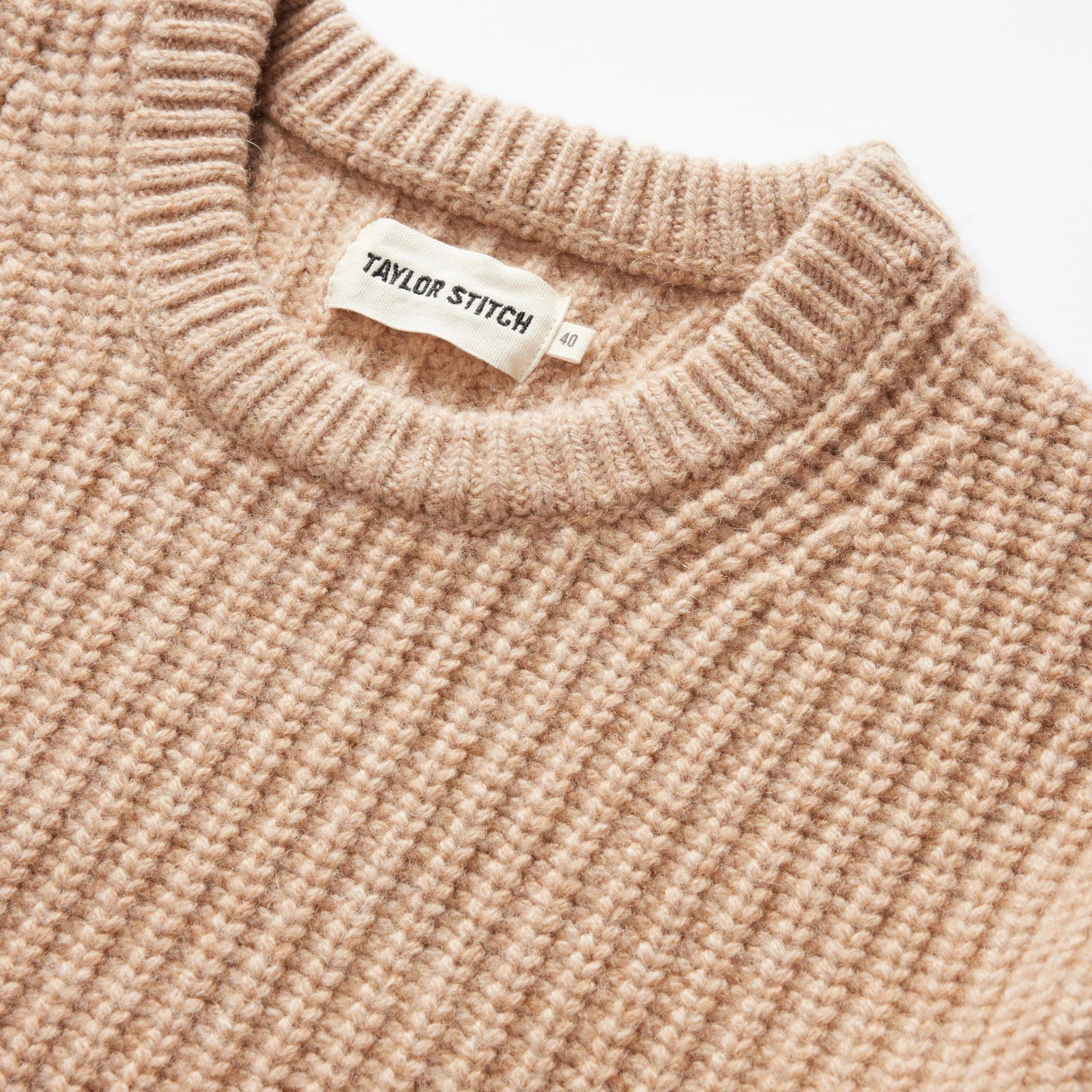 The Fisherman Sweater in Camel