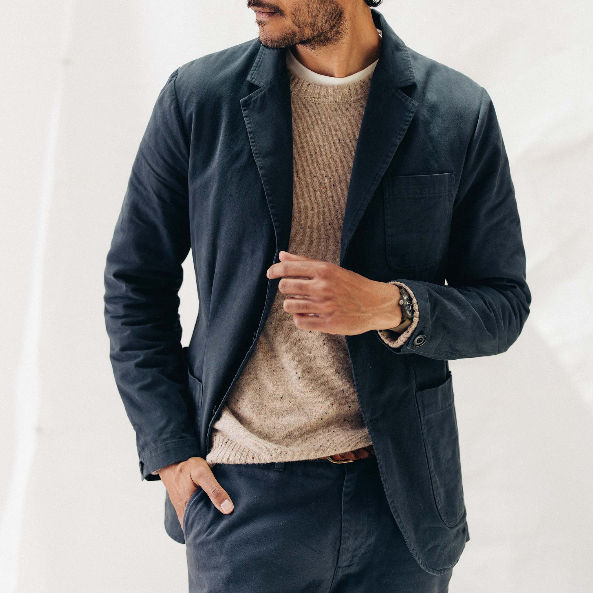 The Foundation Sport Coat in Organic Dark Navy 38