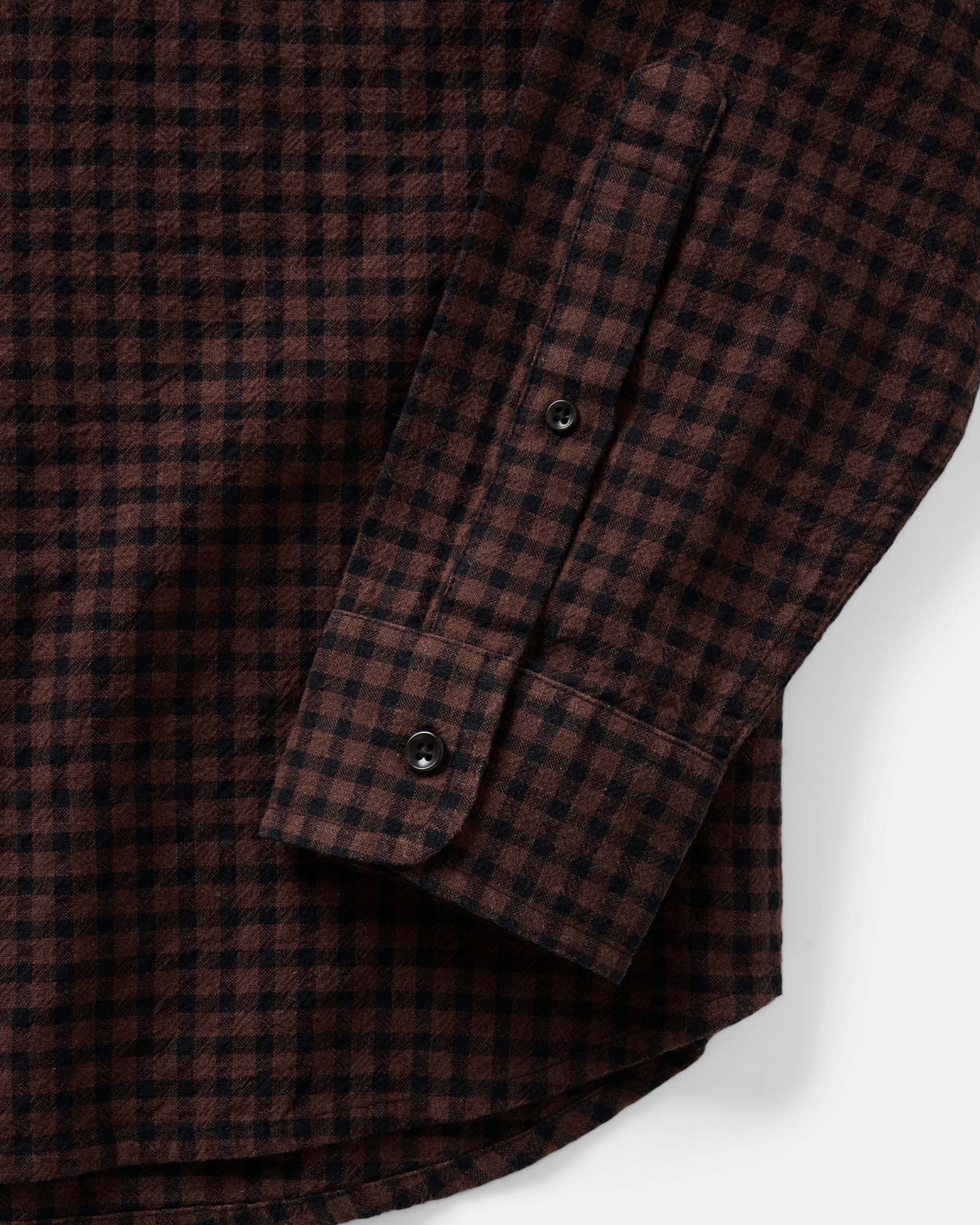 The California Shirt in Black Cherry Gingham