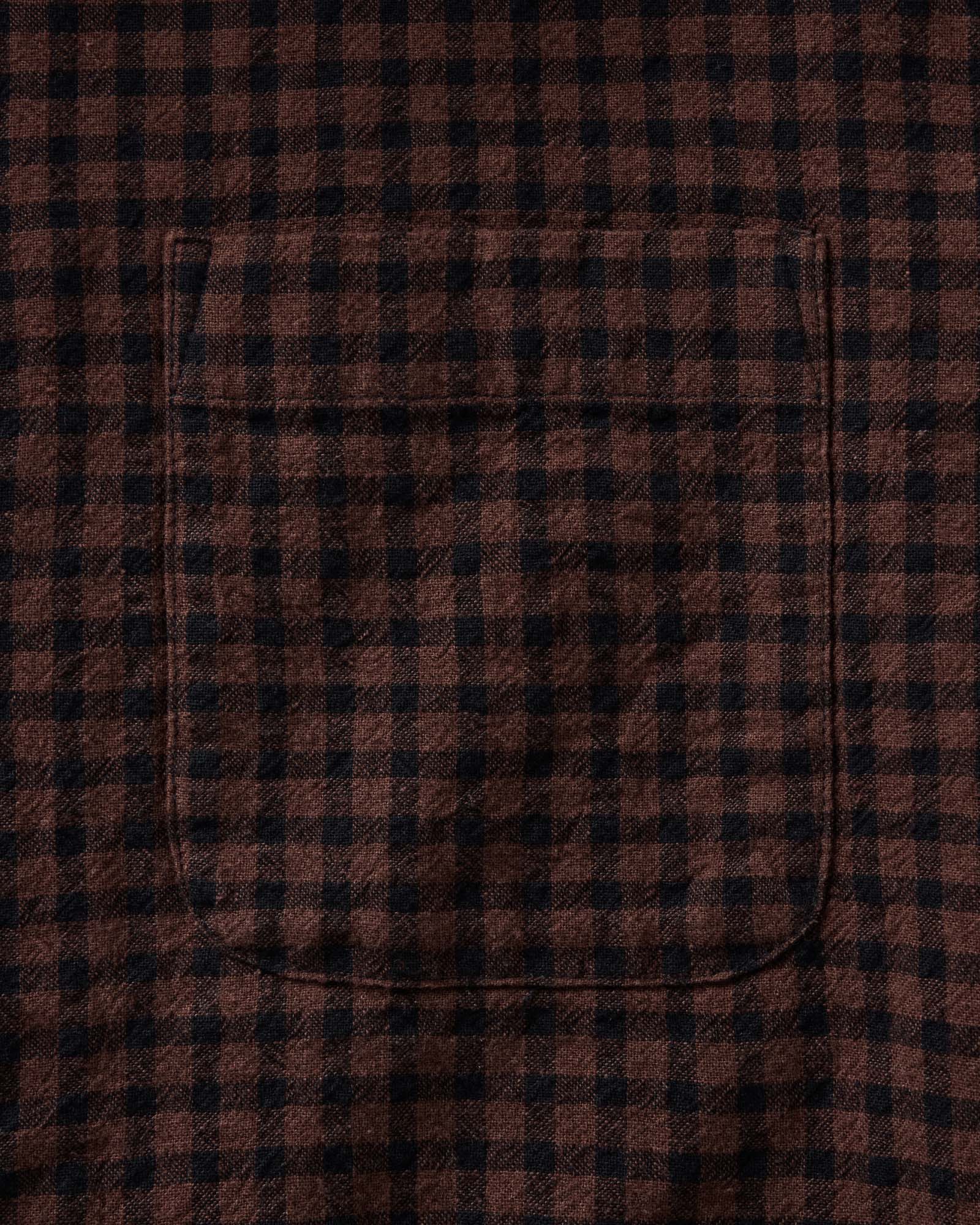 The California Shirt in Black Cherry Gingham