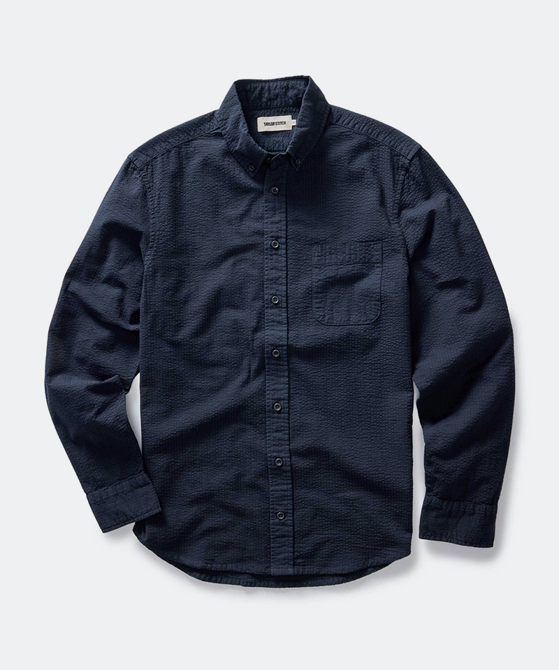 The Jack in Dark Navy Seersucker
