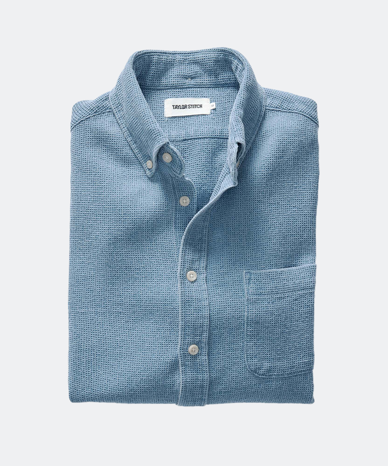 The Jack in Washed Indigo Waffle