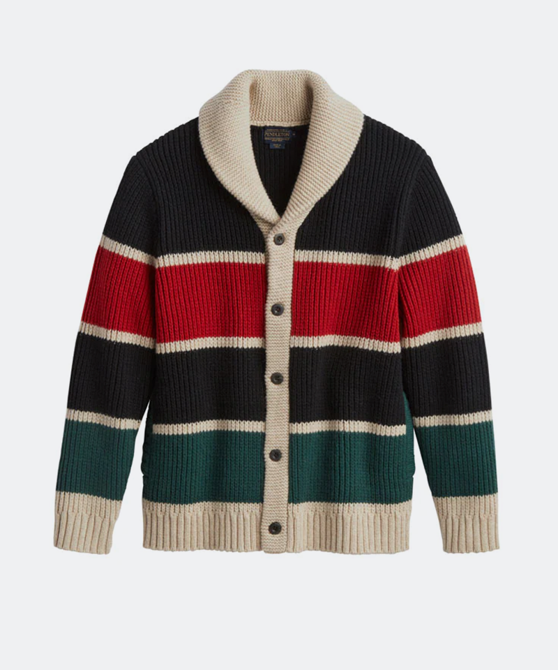 Ranger Stripe Lambswool Cardigan