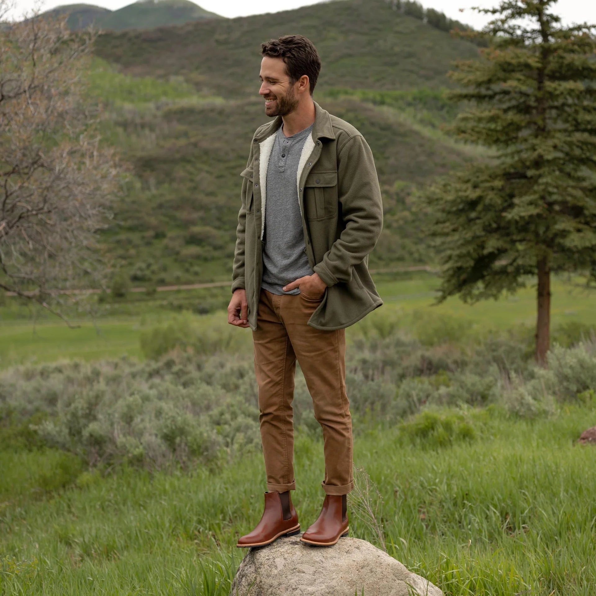 All-Weather Chelsea Boot in Brandy