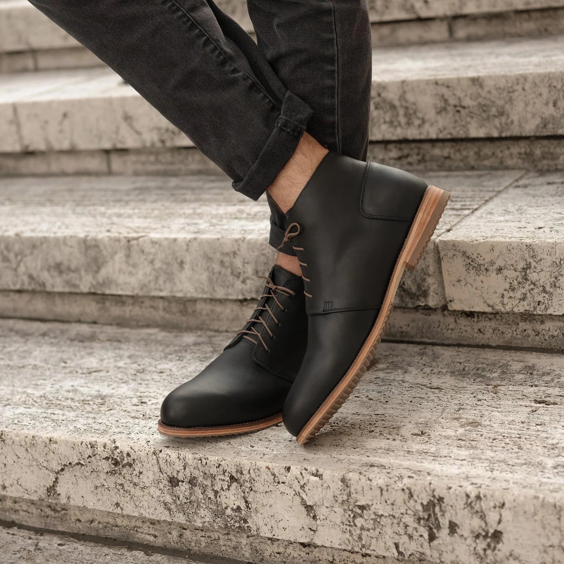 Everyday Chukka Boot in Black Ellicott Co