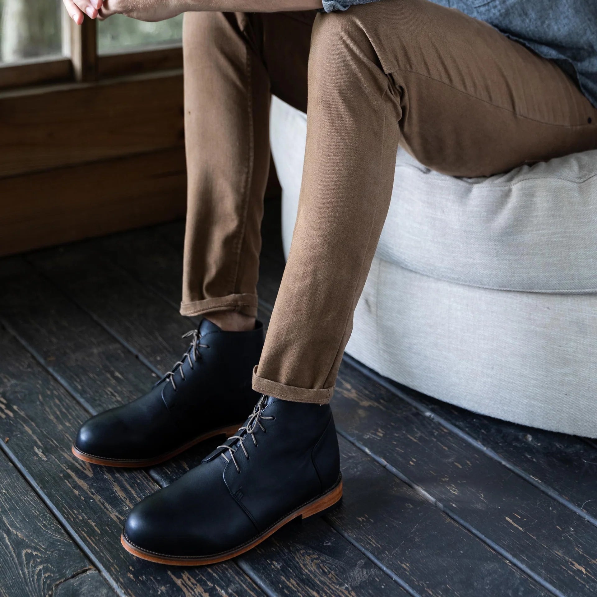 Everyday Chukka Boot in Black – Ellicott & Co