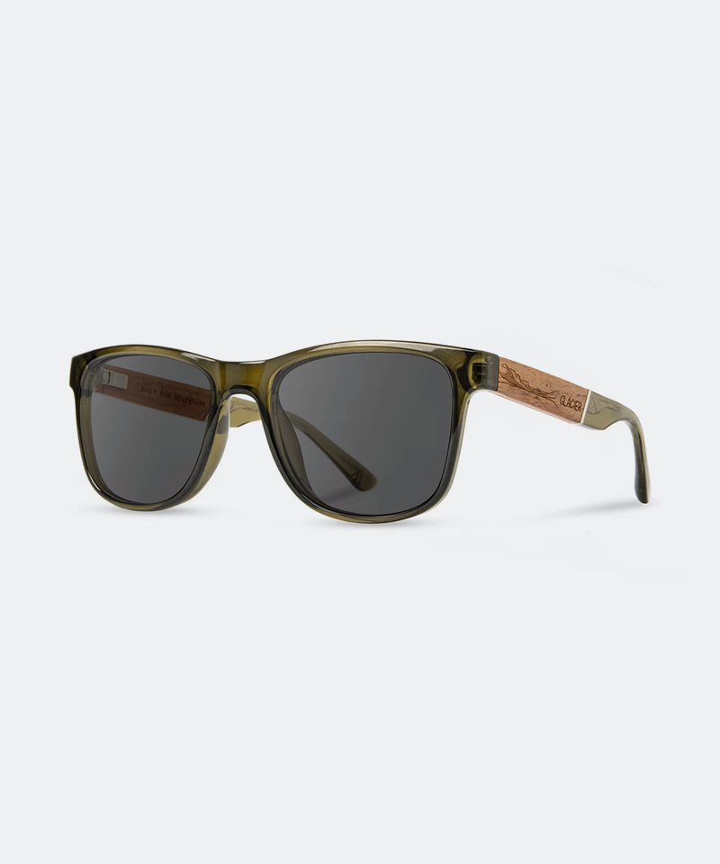 Trail Camp Sunglasses in Moss Glacier Engraved