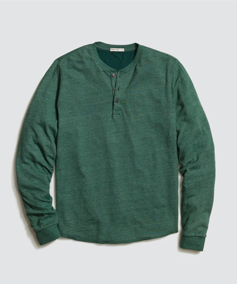 Double Knit Henley in Pine Grove