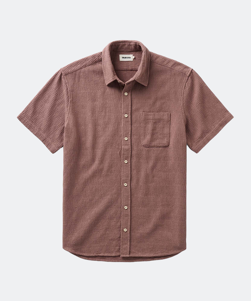 Short Sleeve California in Redwood Hacci