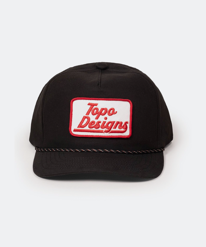 Twill Rope Cap in Station Black