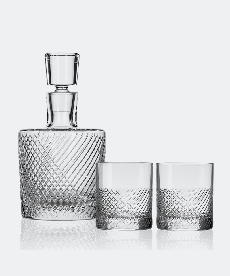 Bourbon Street Whiskey Decanter 3pc Set