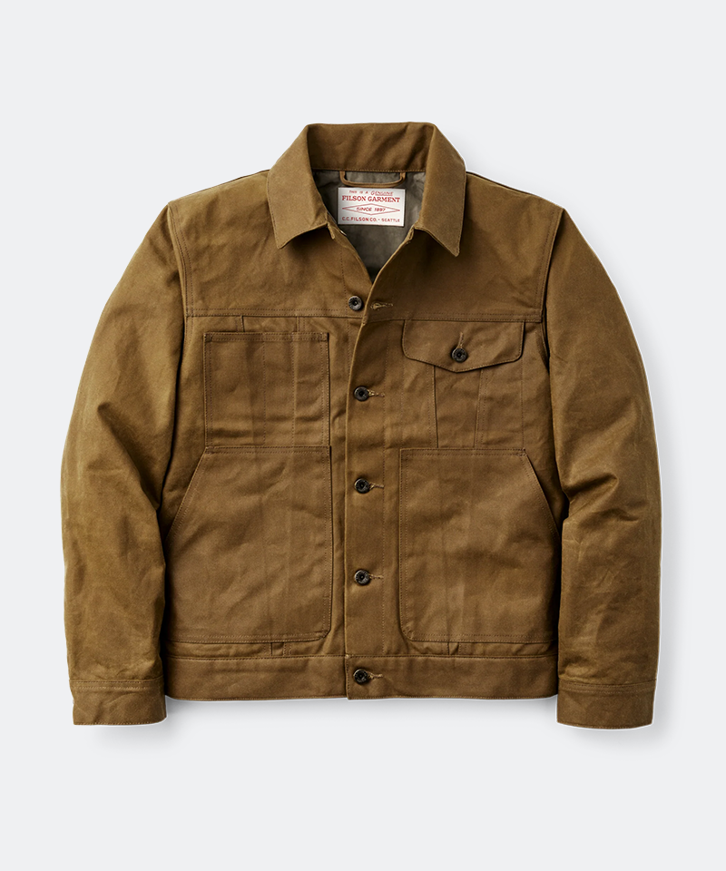 Tin Cloth Short Lined Cruiser in Dark Tan