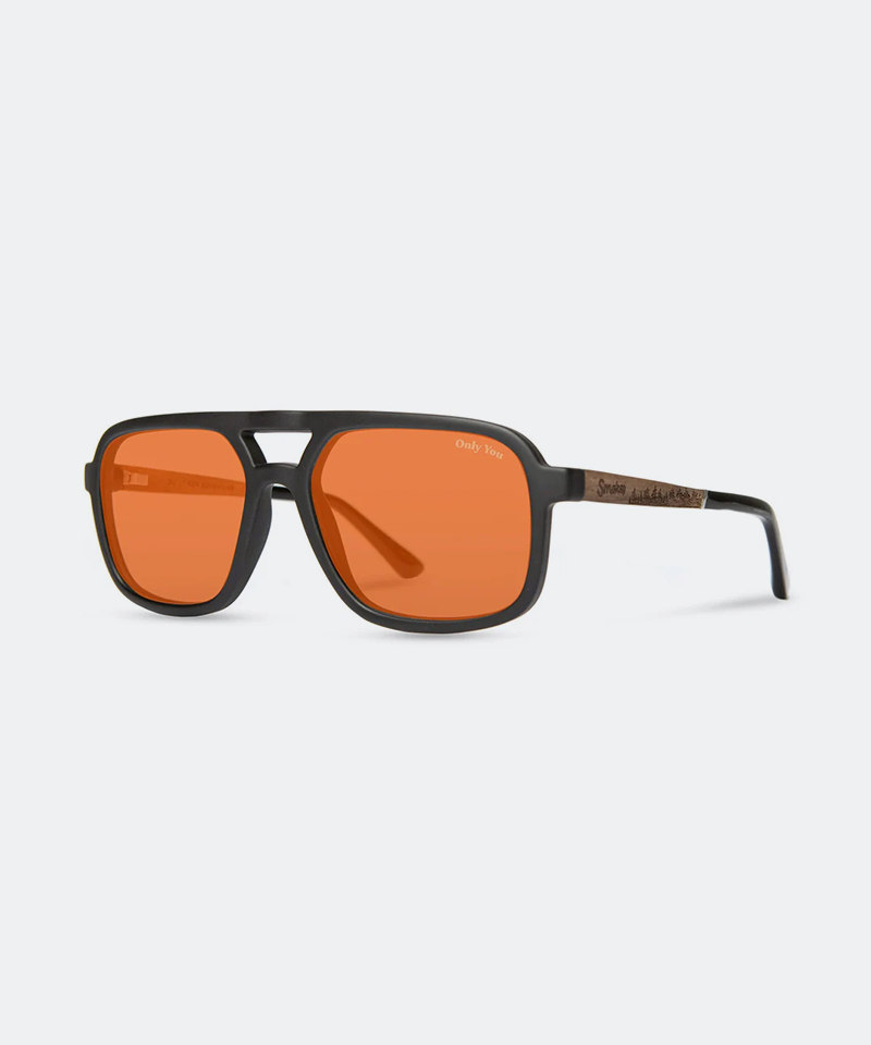 Glacier Camp Sunglasses in  Matte Black Smokey Bear